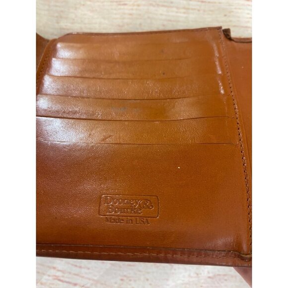 Vintage Dooney & Bourke All Weather Leather Brown Framed Snap Wallet - OS - Picture 8 of 11